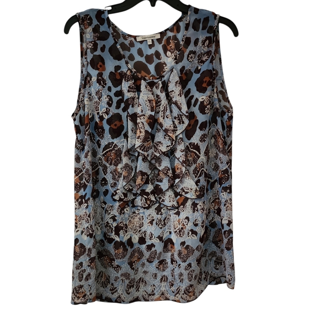 Quintessential Sleeveless Blouse Large